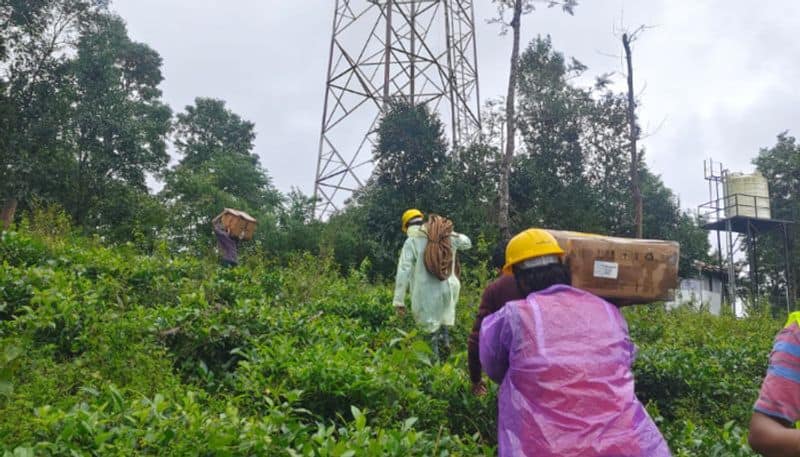 Reliance Jio Enhancement Network Capacity in Wayanad Mundakkai landslide area 