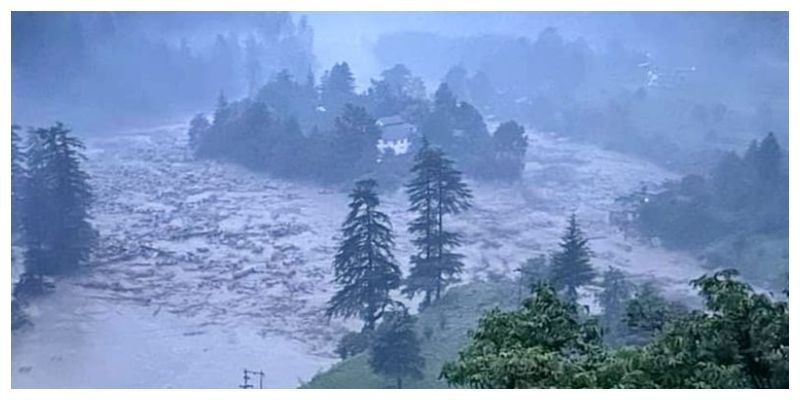 Malana dam collapsed in Himachal