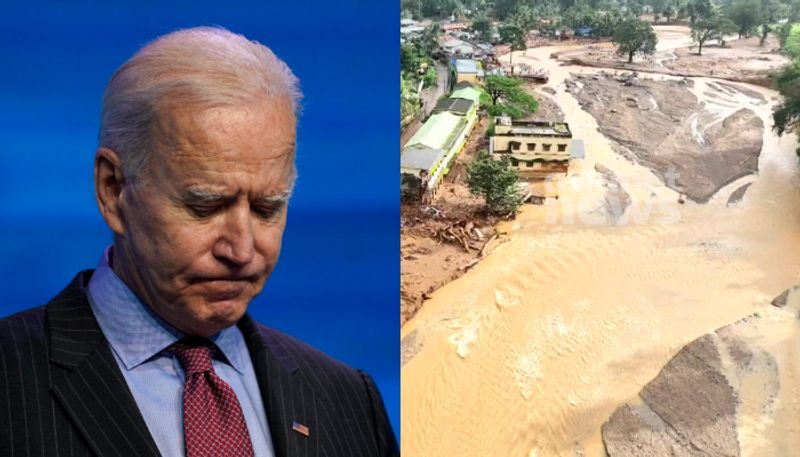 Joe Biden mourns on wayanad landslide disaster pays respect to victims