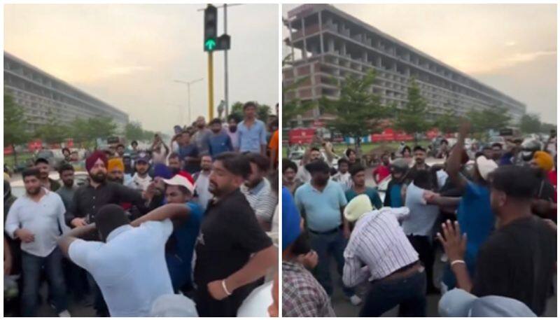 Heading: Viral Video: Conflict in Mohali between Africans and truck driver sparks public reaction [WATCH] NTI