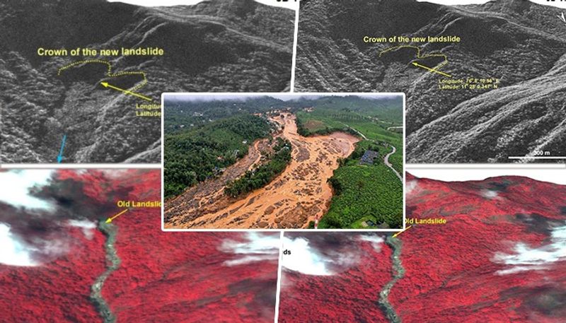 Wayanad landslides: ISRO's satellite image show extent of damage; 'crown' of 1550m, debris travelled 8km along snt