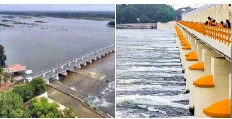 Flooding in Mukkombu due to release of water from Mettur dam