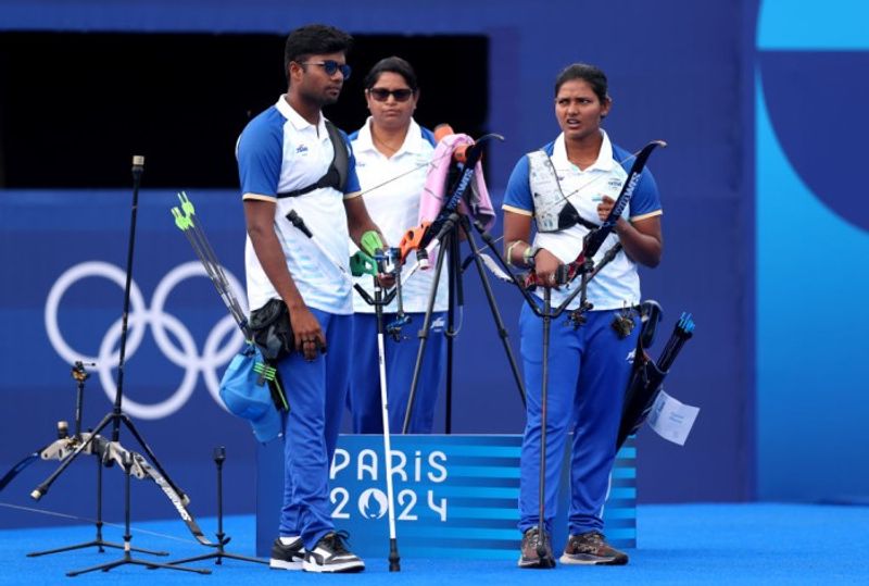 Indian Pair Ankita Bhakat and Dhiraj Bommadevara entered into Quarterfinals in Archery Mixed Team event at Paris 2024 Olympics rsk