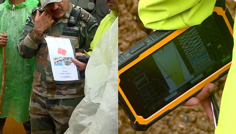 Radar received pulse signal from underground debris during Wayanad Landslide Rescue operation ckm