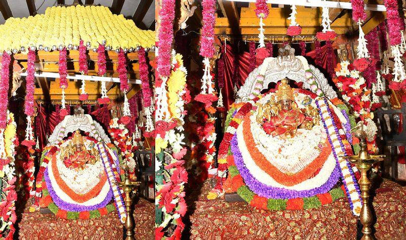 special alankara to chamundeshwari devi on the occasion of fourth ashadha friday gvd