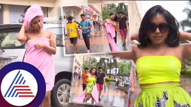 Fashion winner tanumita ghosh walks in bath towel on mumbai streets video spark row ckm