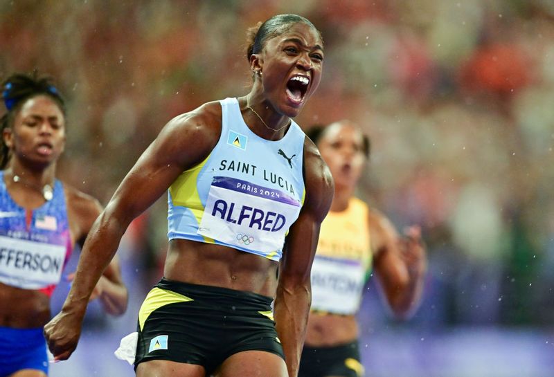 Paris Olympics 2024:Julien Alfred win womens 100m gold