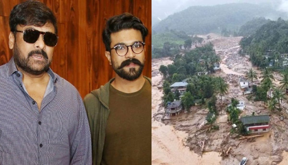 telugu actor chiranjeevi and ram charan donate 1 crore in kerala chief minister relief fund, wayanad landslide 