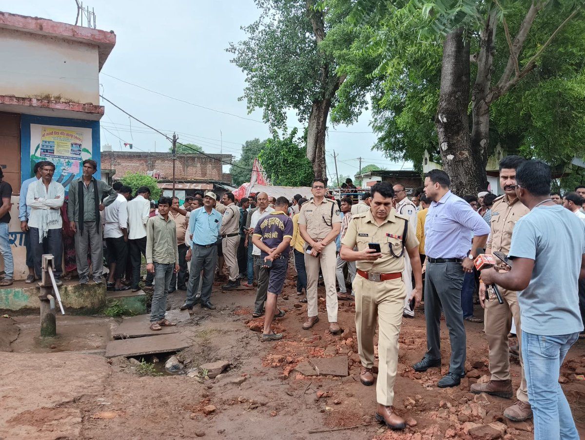 wall collapse Nine children killed in Madhya Pradesh several injured vel