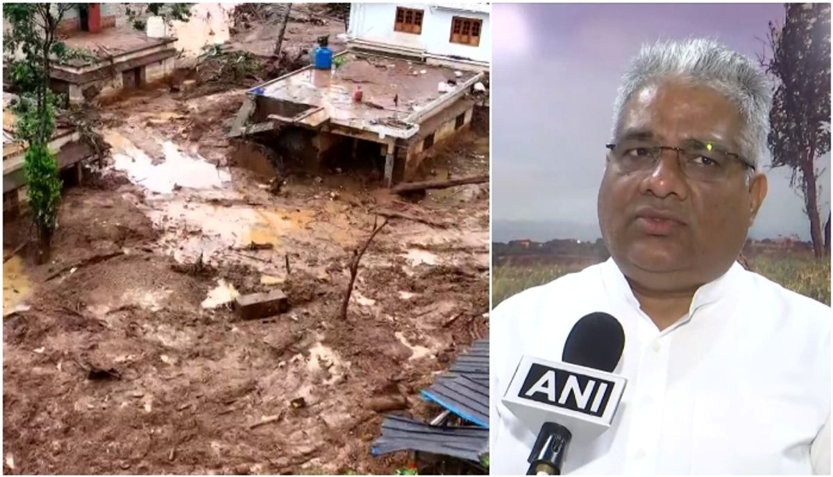 Union Forest Minister Bhupender Yadav reiterated in the Rajya Sabha that illegal mining and immigration were the cause of the Wayanad landslide disaster