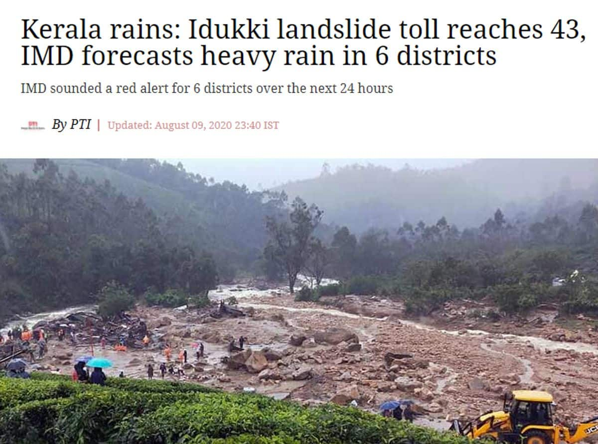 Fact Check old photo circulating in facebook as from Mundakkai landslide 2024 Wayanad