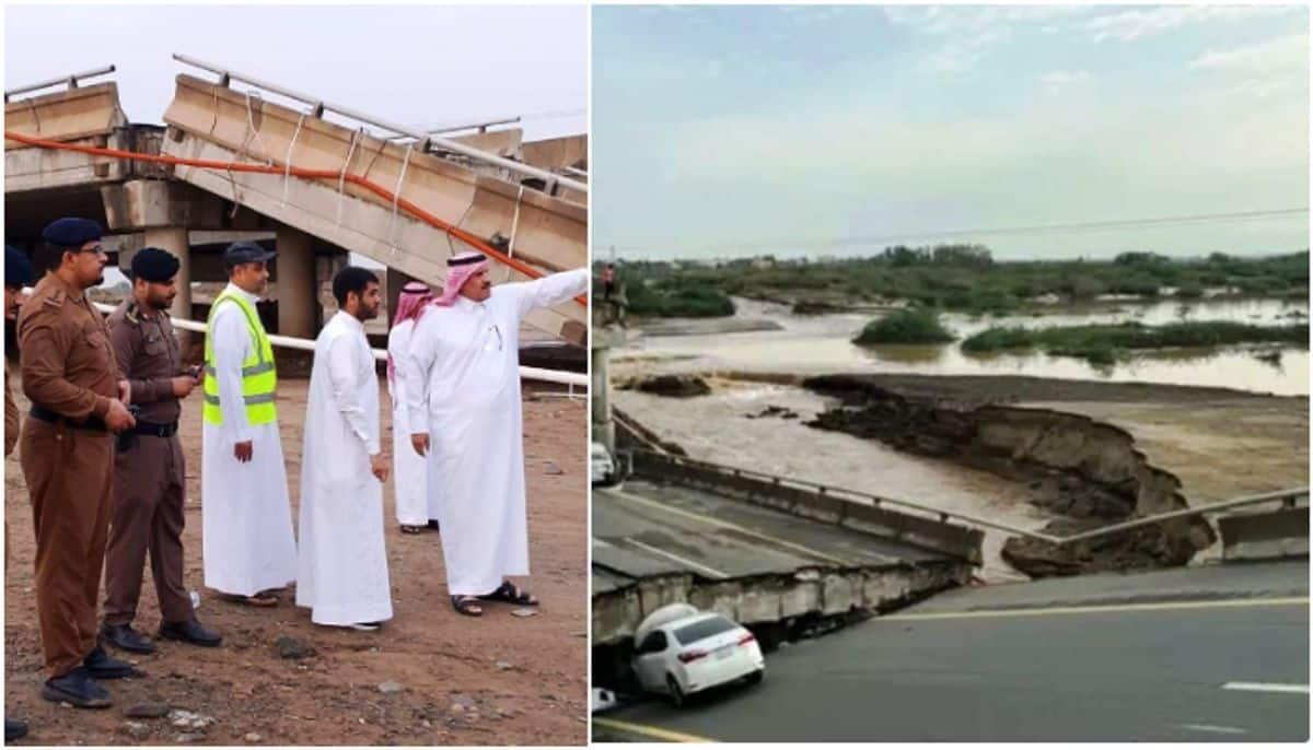 three people died in heavy rain and flood in saudi 