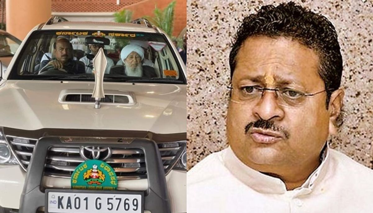 Basanagowda Patil Yatnal outraged by government car for Muslim cleric san