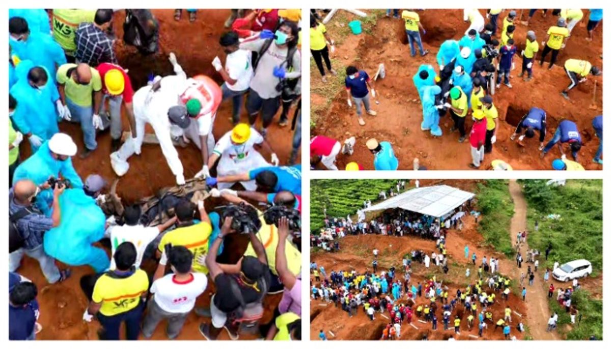 Wayanad landslides: Mass burial held in Wayanad for unidentified victims of landslide dmn