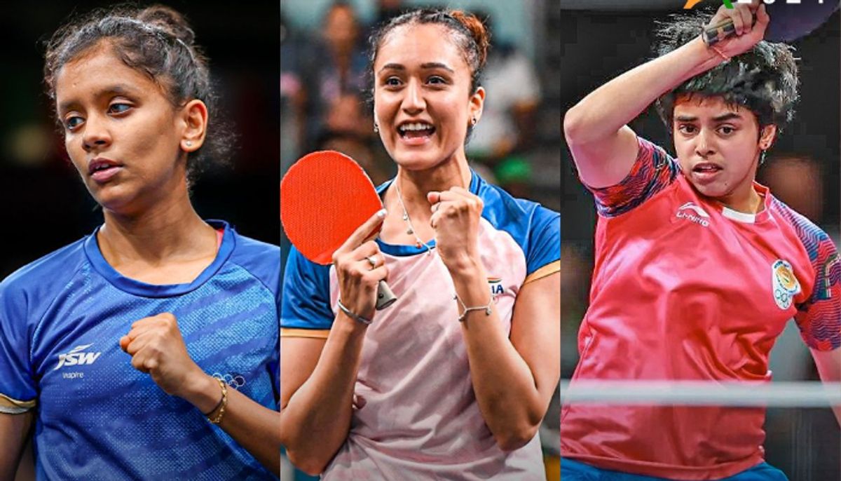 Paris Olympic 2024 Day 10 Manika Batra hero as Indian womens table tennis team beat Romania and into quarter final