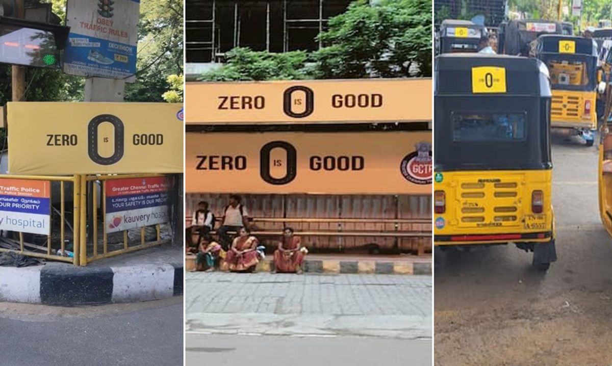 What is Zero is Good? Chennai Traffic Police Campaign trending sgb