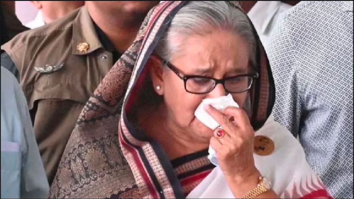 Bangladesh riots tragic farewell of the Bangladesh Iron woman Sheikh Hasina Daughter of Muzbir Rahman akb 