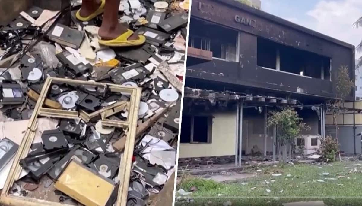 Bangladesh unrest: Video captures aftermath of looting, arson at Dhaka's Indira Gandhi Cultural Centre (WATCH) snt