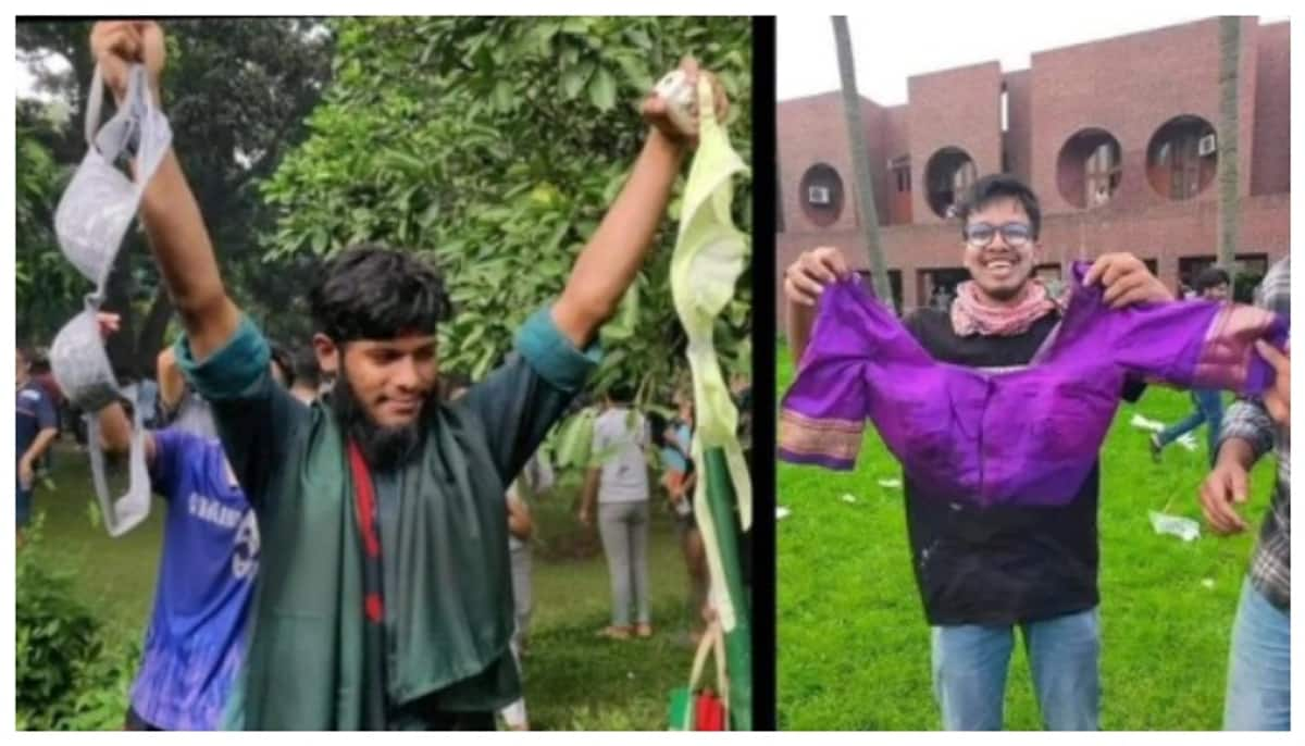 Video of protesters attacking Sheikh Hasina's official residence and carrying loot goes viral 