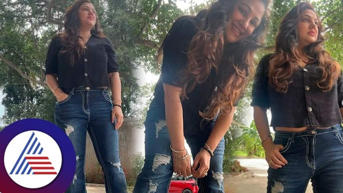 Actress Priyanka Upender looks super young in torn jeans outfit vcs