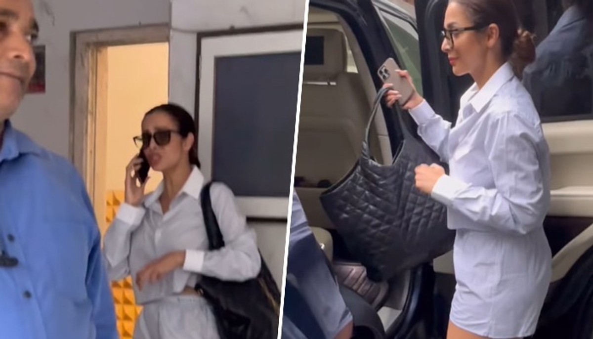 Viral Video: Malaika Arora flaunts her Rs 3.30 lakh Saint Laurent tote bag RBA