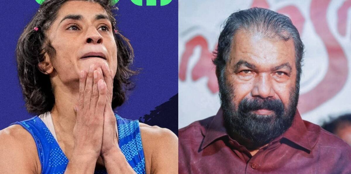 Kerala education minister v sivankutty support to vinesh phogat after wrestler disqualified in paris olympics 2024 