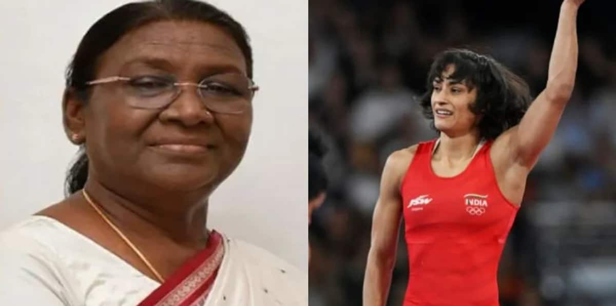 vinesh phogat remains champion in hearts of 1.4 billion people president droupadi murmu