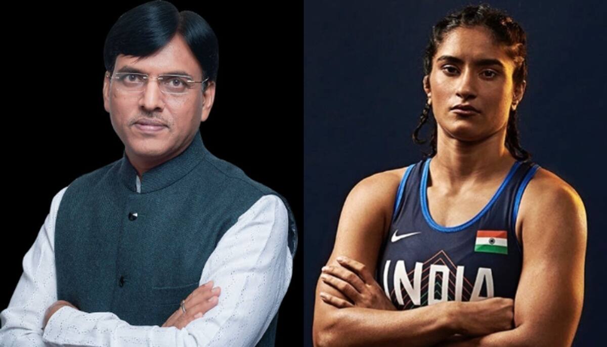 sports minister Mansukh L. Mandaviya response in loksabha on  Vinesh Phogat's disqualification in Paris Olympics 2024