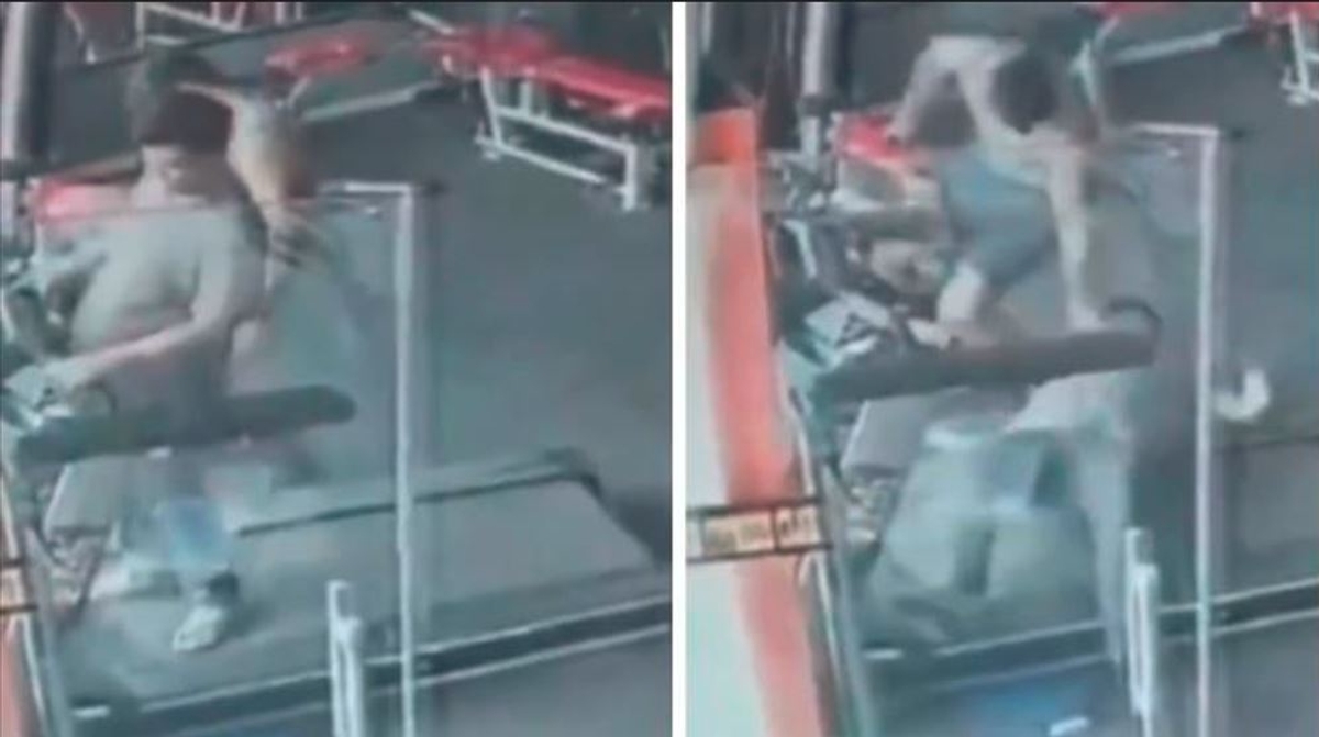 Heart attack while running on treadmill at gym Man dies after collapsing  in gym CCTV footage went viral akb