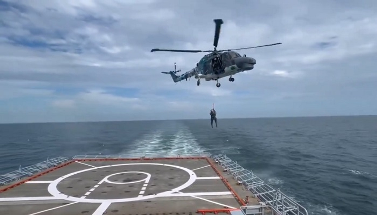 INS Tabar, German Navy's Sea Lynx conduct maritime exercise to boost bilateral ties AJR