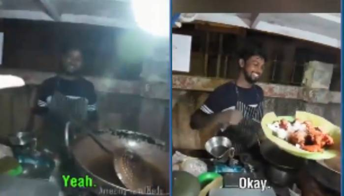 American vlogger catches phd scholar selling chicken kebab street food in chennai ckm