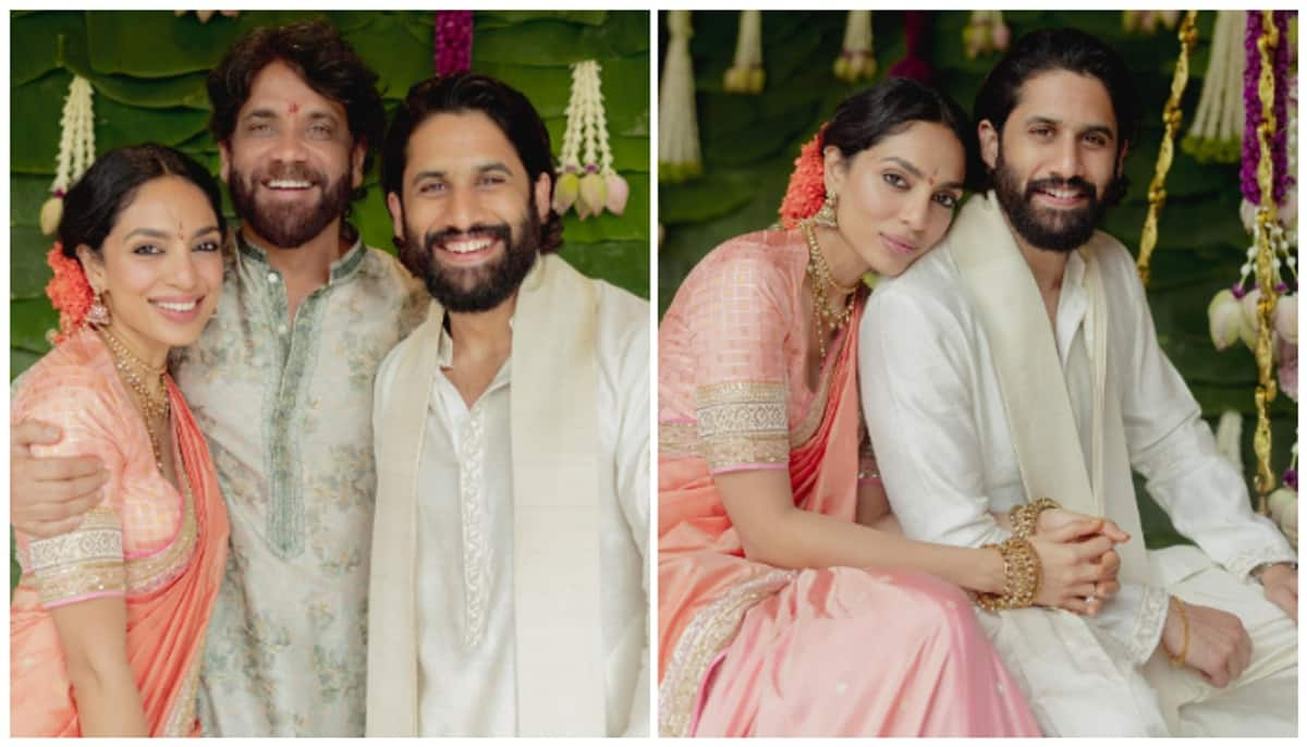 Naga Chaitanya, Sobhita Dhulipala are engaged! See pictures from the ceremony shared by Nagarjuna RTM