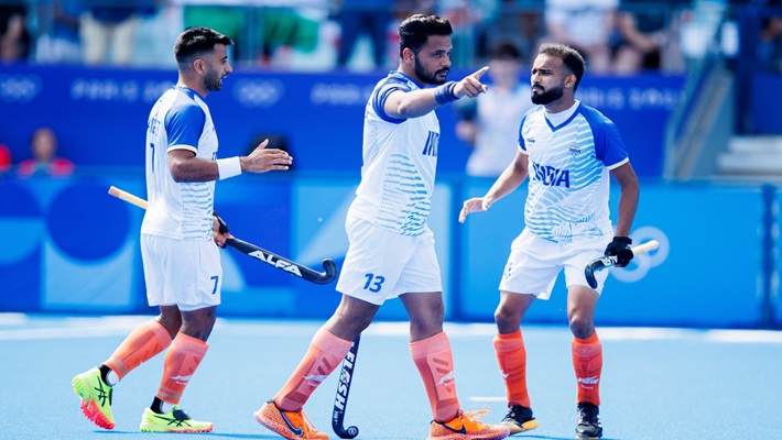 indian mens hockey team Defends Olympic Bronze medal in Paris after Beating Spain san