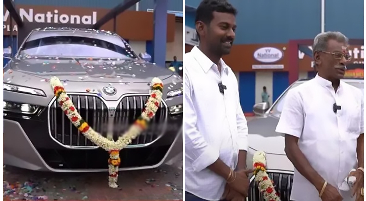 Son gifts Rs 2 Crore worth BMW car and gold watch to his father sgb