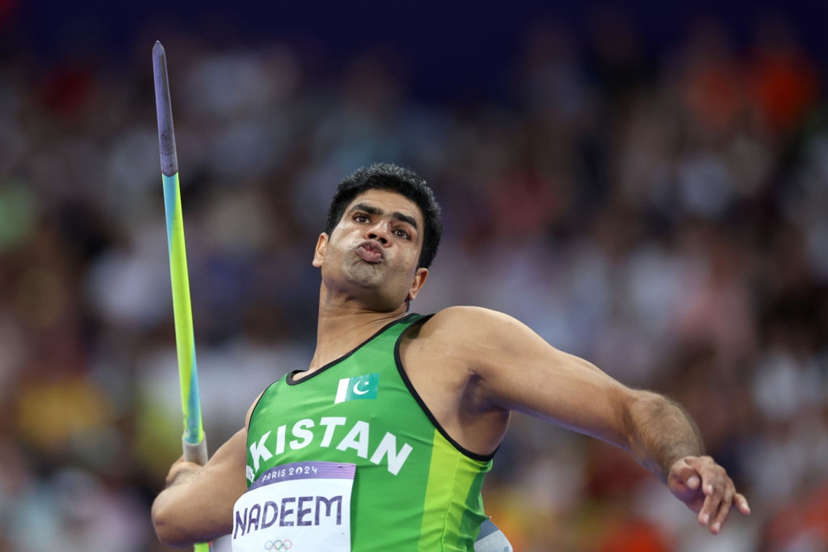 Arshad Nadeem Becomes 1st Gold Medal Winner with Record of 92.97m in Field Event in Mens Javelin Throw Final at Paris 2024 Olympics rsk