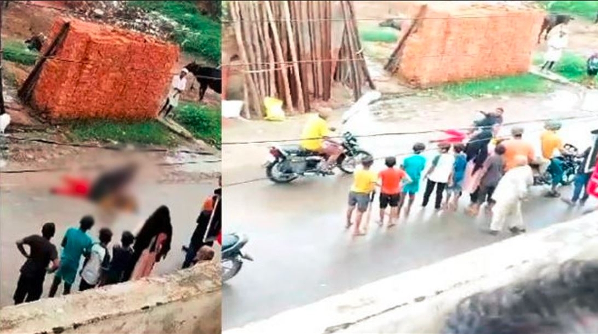 Love with a Hindu youth A Muslim youth strangles his younger sister in the middle of the street in meerut akb