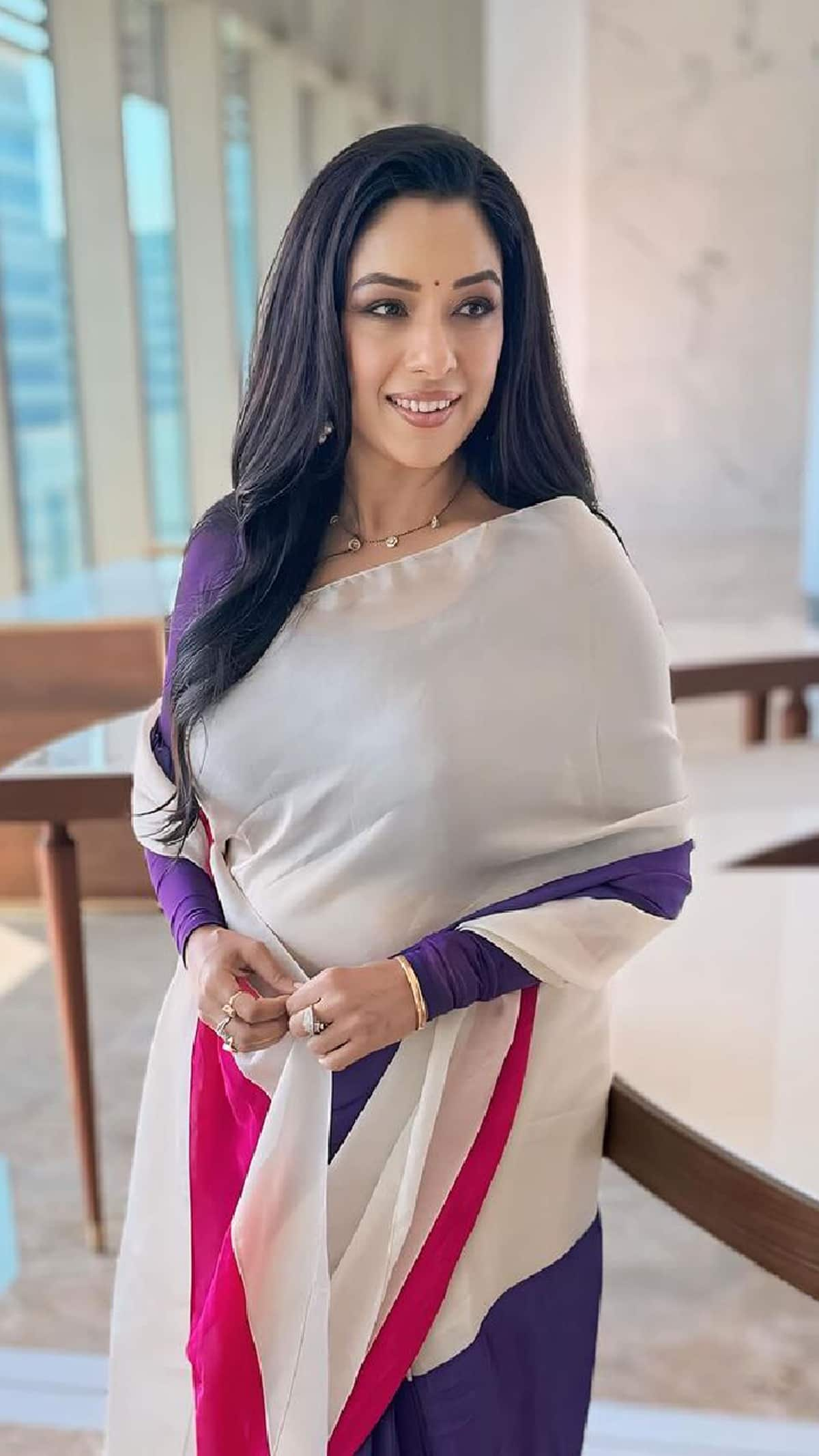 Actress Rupali Ganguly latest saree idea for Independence Day 2024