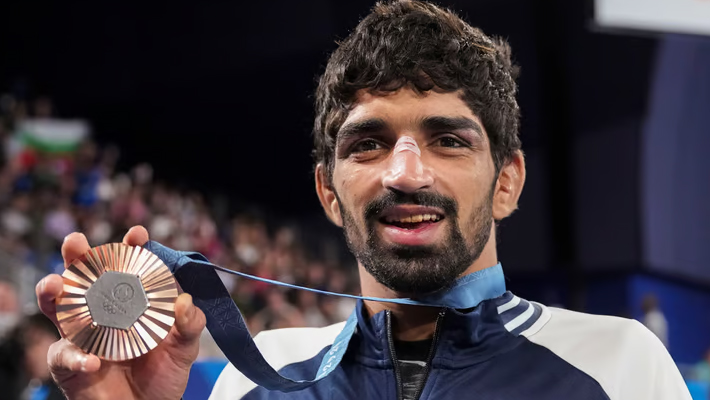 Indian Wrestler Aman Sehrawat Becomes Youngest Indian Athletics to win Olympic Bronze Medal at Paris 2024 Olympics rsk