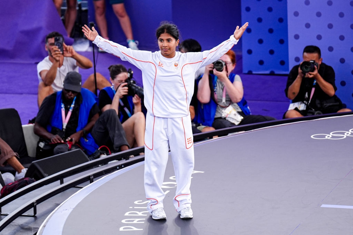 Paris Olympics 2024: B-girl India Sardjoe wins first-ever Break dancing match