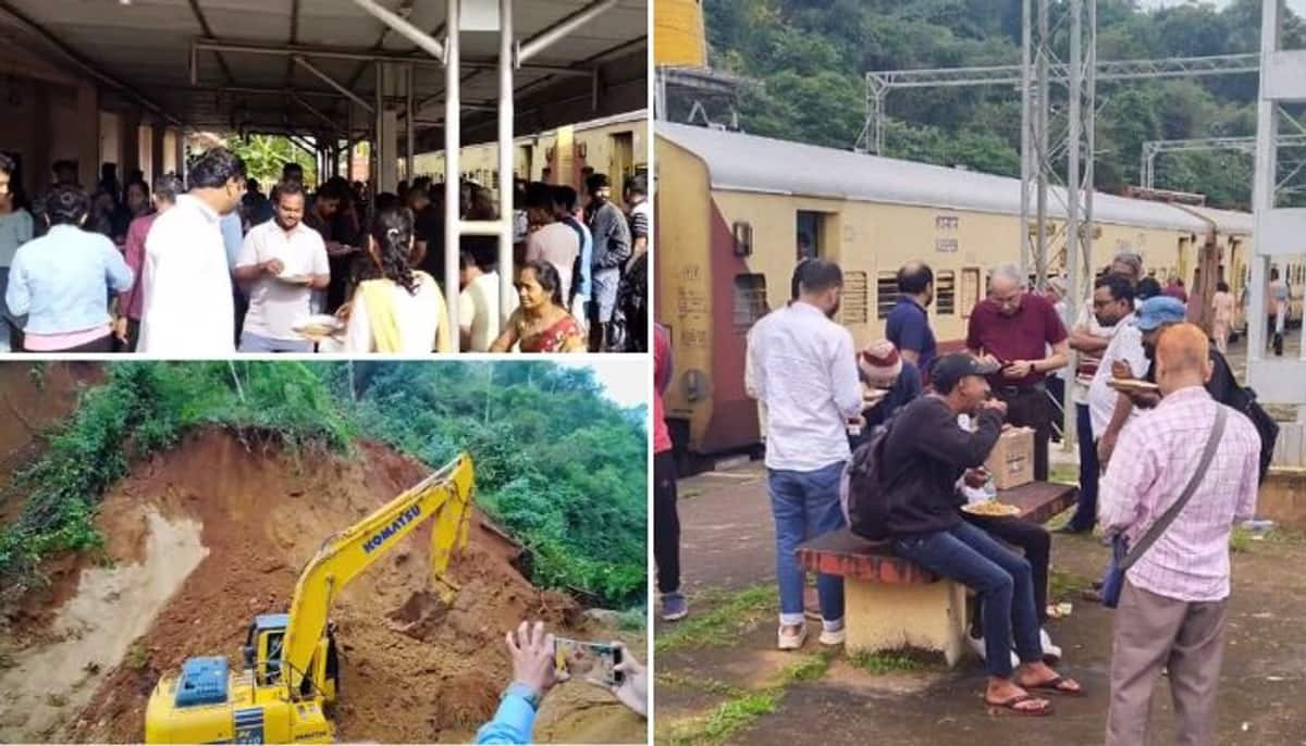 Train services temporarily halted between Hassan-Mangaluru due to landslide; Passengers express frustration vkp