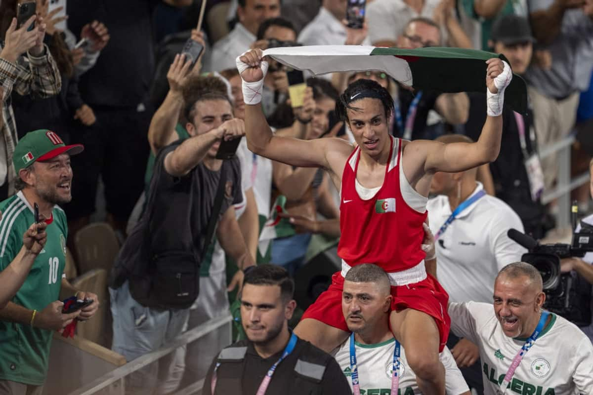 imane khalif reaction after gold medal in paris olympics