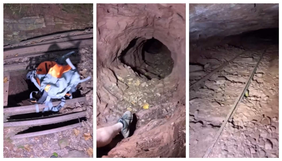 Social media shocked the video of a railway track in the interiors of the mine