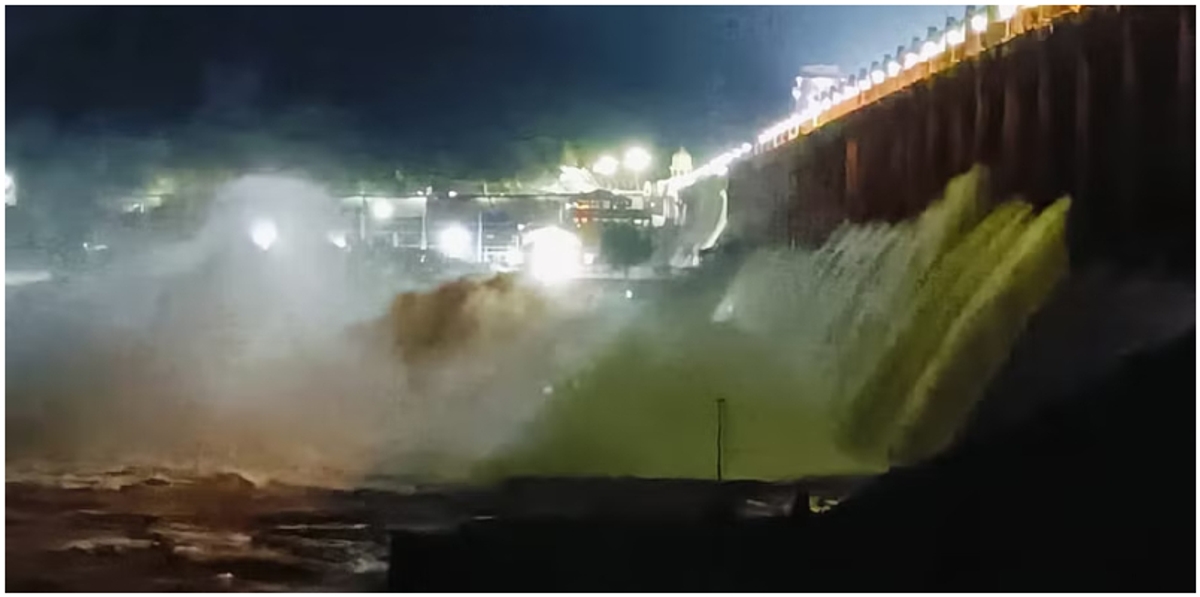 Tungabhadra dam gate chain snaps causing sudden outflow of 35000 cusecs water