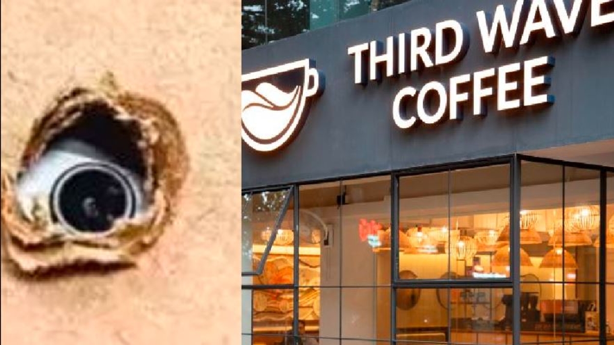 sneaky camera found in women's washroom of a prestigious Third Wave Coffee outlet in Bengaluru employee arrested akb