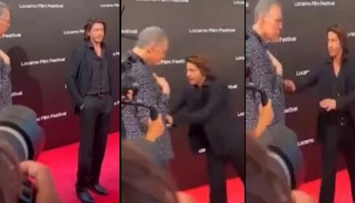 SHOCKING video: Shah Rukh Khan pushes old man at Locarno film festival red carpet; netizens say 'shame on you' RBA