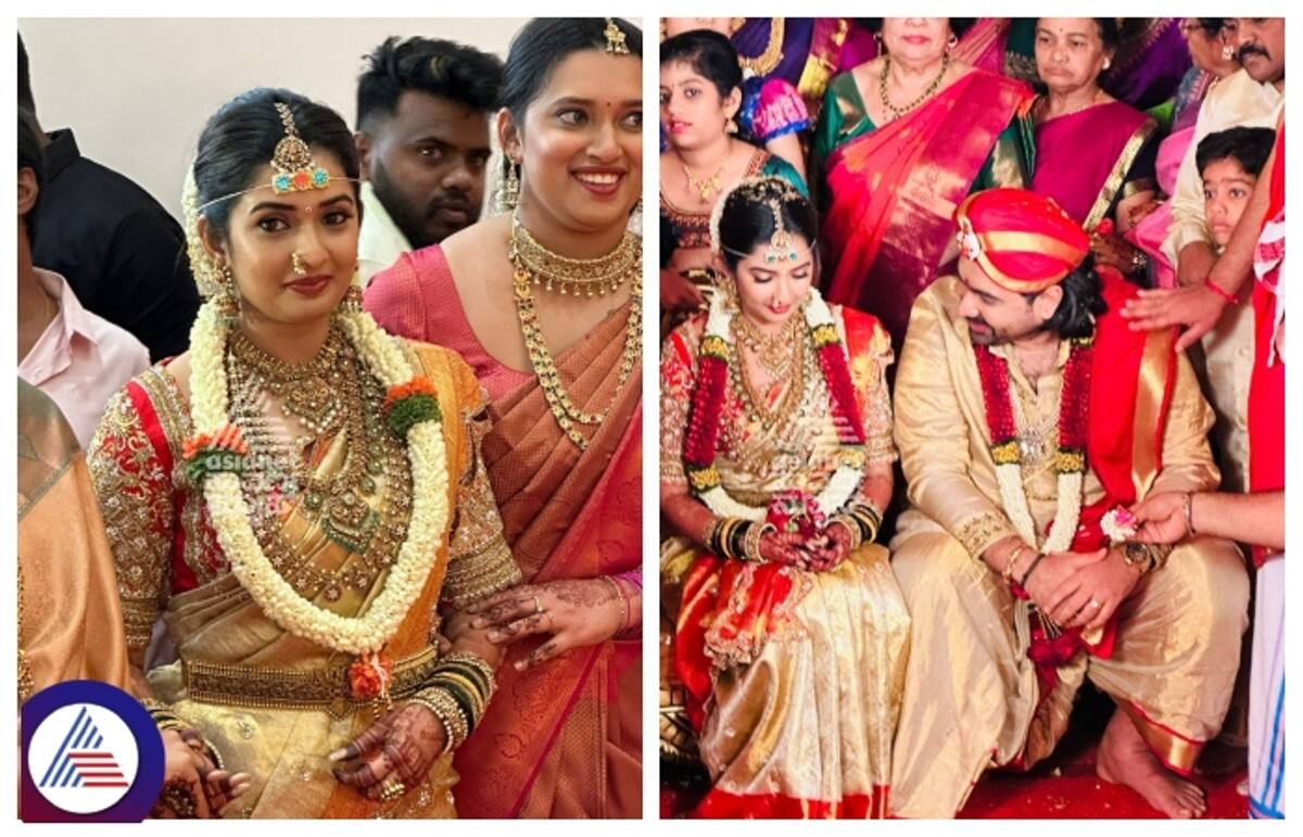 Actress Sonal Monteiro weds  Filmmaker Tharun Sudhir Poornima Palace near Kengeri in Bengaluru gow