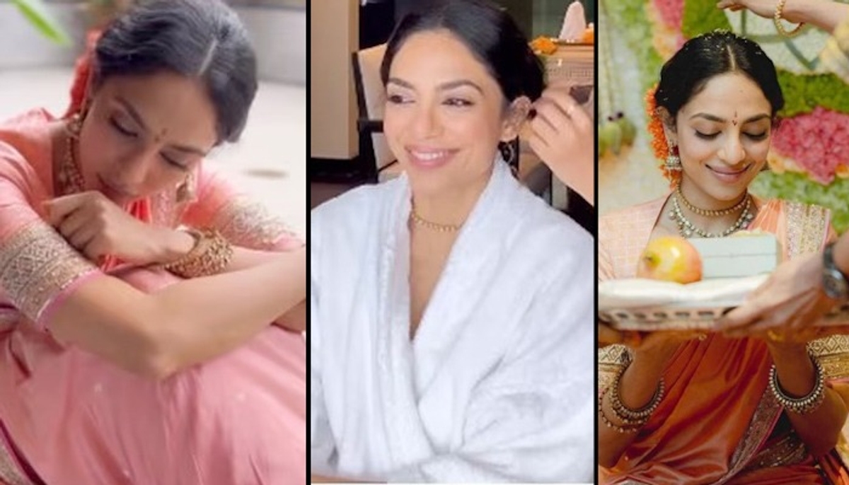 Sobhita Dhulipala, Naga Chaitanya engagement: Actress shares video of her getting ready for her ceremony RBA