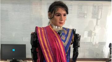 Low cost humanoid robot Anushka engineered by UP college students iwh