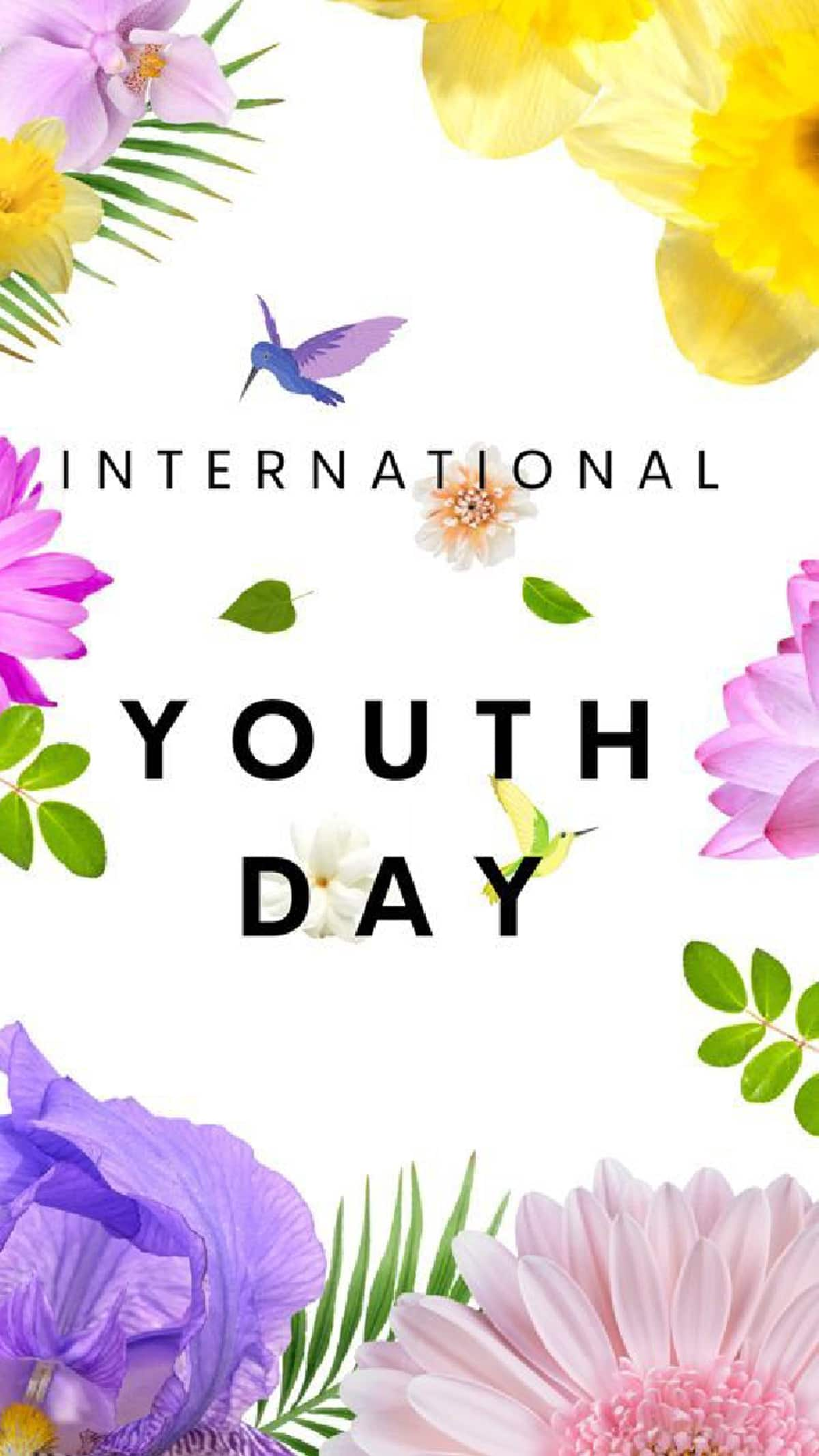 Happy International Youth Day messages facebook status quotes