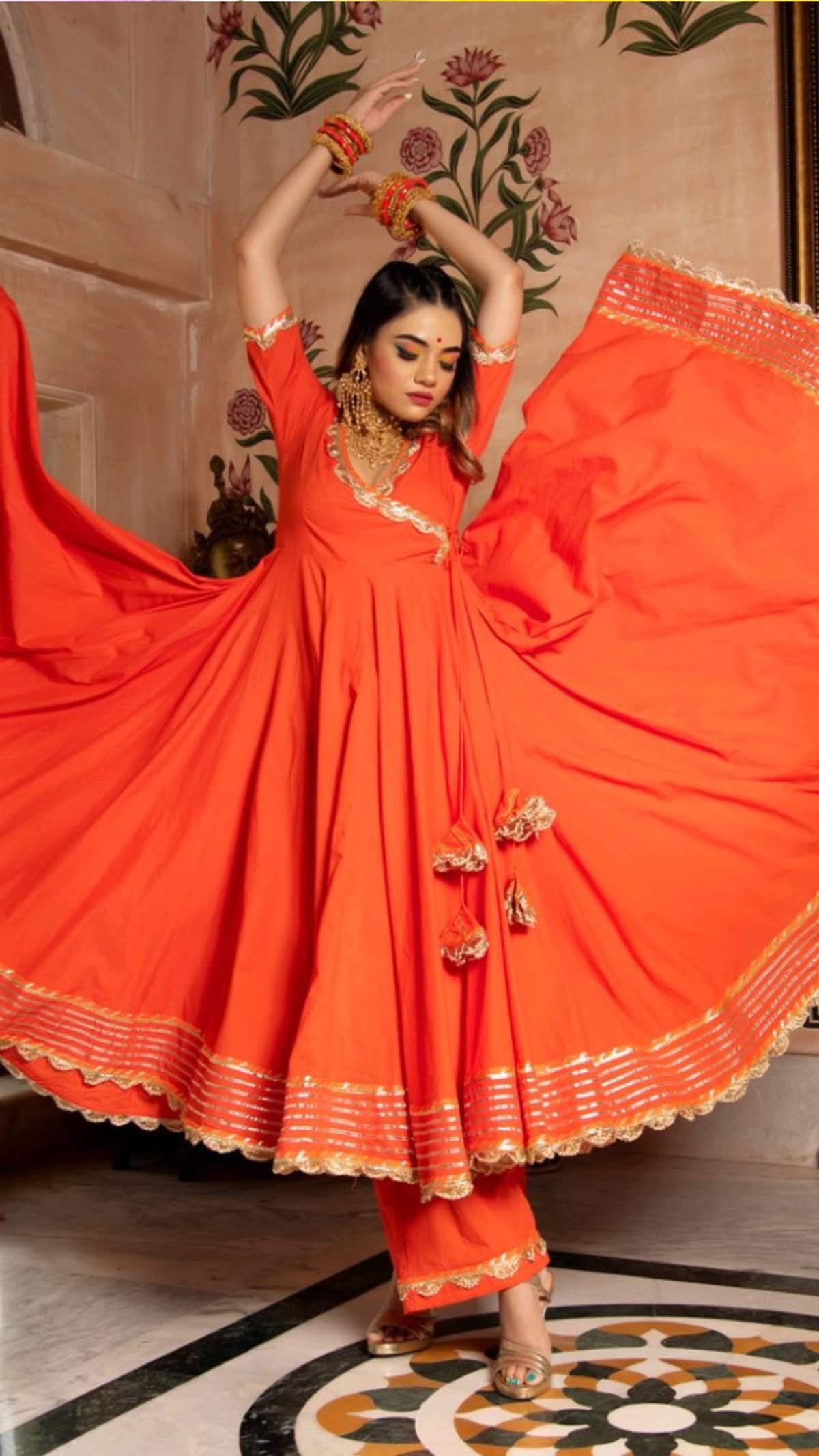 Independence Day 2024 tricolour Anarkali Suit Idea for women